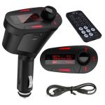  Red LCD Car Kit MP3 Player Wireless FM Transmitter USB SD MMC With Remote