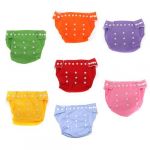  7x Reusable Adjustable Washable Baby Soft Cloth Nappy Diaper One Size +7 Inserts