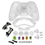  crystal shell compatible with microsoft xbox 360 wireless controller , clear