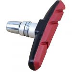  1 pair bicycle cycling bike v brake holder pads shoes blocks red with black