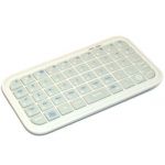 Mini Bluetooth Wireless Keyboard for iPhone 4, iPad, iPaq, PDA, MAC, OS, PS3, Smart Phones, PC Computer. Bonus keyboard case and USB Cable Included - White