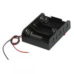  7.9 Wire Leads Black 3 x 1.5V C Battery Batteries Holder Case