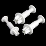  3 Pcs Star Cake Decorating Sugar Sugarcraft Mold Tool DIY Plunger Cutter Set