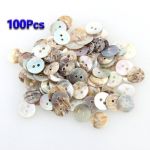  100 Mother of Pearl MOP Round Shell Sewing Buttons 8mm HOT