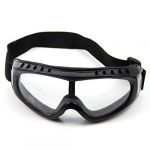  Transparent Coated Safety Skiing black-rimmed Goggles Outdoor Sport Dustproof Sunglass Eye Glasses