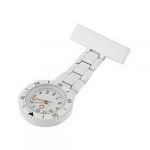  White Quartz Movement Nurse Brooch Fob Tunic Pocket Pendant Watch