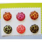  Home Button Sticker for iphone/ipad/itouch, Leopard, 6 Stickers Xtra-Funky Exclusive Home Button Stickers 6-in-1 pack