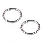  1 pair endless hoop rings lip nose ear studs sliver 1.2*8mm