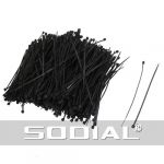 1000 Pcs 110mm x 2 mm Self Locking Wire Cable Zip Tie 4.3 Black 1000 Pcs 110mm x 2 mm Self Locking Wire Cable Zip Tie 4.3 Black