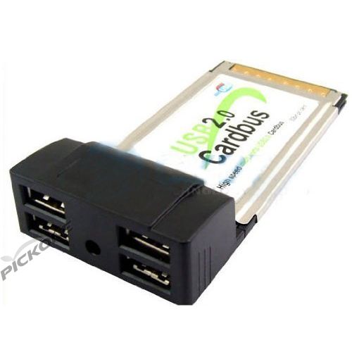 4 Ports USB2.0 PCMCIA CardBus 32 Bit PC Card