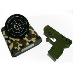 Gun Shooting Game Alarm Clock special edition with army woodland camouflage pattern