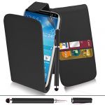 Samsung Galaxy S6 - Premium Leather Flip Wallet Case Cover Pouch + Screen Protector With Microfibre Polishing Cloth + Touch Screen Stylus Pen