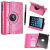 FOR APPLE IPAD MINI STYLISH PINK CRYSTAL DIAMOND BLING LEATHER FLIP CASE COVER POUCH