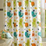 Shower curtain kids bathroom screen cartoon sea world with 12 plastic hooks 180x180cm Shower curtain kids bathroom screen cartoon sea world with 12 plastic hooks 180x180cm
