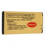 Gold Extended 2400mAh Extra High Capacity Battery for Samsung Galaxy S5 mini SM-G800