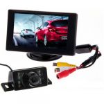 Car Parking System Kits - 4.3 Color TFT LCD Car Rearview Monitor + 7 Leds IR Night Vision Car Rear View Reverse Reversing Waterproof Video Camera