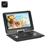 14 Inch Portable DVD Player - 270 Degree Rotating Screen, Region Free, 1280x800 Resolution, Hitachi Lens, Anti-Shock 14 Inch Portable DVD Player - 270 Degree Rotating Screen, Region Free, 1280x800 Resolution, Hitachi Lens, Anti-Shock