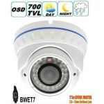 BWET7 HD 1/3 Sony CCD EFFIO-E 700TVL IR Vandal-proof CCTV Dome Camera With 2.0 Megapixel 2.8-12mm Lens,30M Night Vision for Home Security Systems