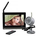 Wireless Baby Monitor Camera Security System 7 LCD Digital Baby Monitor Receiver with Remote Control A/V out