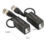 1Pairs High Definition BNC to UTP Cat5/5e/6 Video Balun HD Transceivers Adapter Transmitter Support 720P/1080P AHD/CVI/TVI CCTV Camera