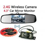  4.3 Inch TFT LCD Car Reverse Mirror Monitor Wireless Car Rearview Parking IR Night Camera System