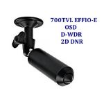  Superior Resolution 700TVL Indoor Bullet Home Security Camera CCTV Camera with OSD Sony CCD Effio-E Pinhole Lens for CCTV DVR Home Surveillance System - Black