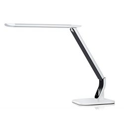  10W Multi-function LED Eye-protection Desk Lamp - #1 desk lamp with aluminum alloy light head, 3 Lighting Modes (Studying, Reading and Relaxation/Bedtime), with 5 Level Brightness Control for each mode-White