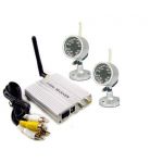  2.4G Wireless DIY Home Security Surveillance CCTV Video System with 2pcs IR Night Vision Color Cameras