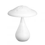 Air Purified Small LED Desk Lamp / Health Anion Anti-radiation Version / Rechargeable Eye-care Reading Light with Touch Control Adjustable Brightness (White)