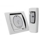 1-Channel Digital Wireless Remote Control Switch With Elegant Design - White
