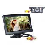 5.0 TFT LCD Rear View Monitor and Night Vision Car Reverse Backup Camera + LED Car Rear View Reversing Waterproof Colour Video Camera Kits