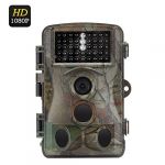 HD 1080p Trail Camera Camo Cam - IP65, PIR, 20M Night Vision, 1/3 Inch CMOS, 0.6 Sec Trigger, 2.4 Inch LCD