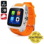 IMacwear SPARTA M7 Smart Watch Phone - 3G, IP67 Waterproof Rating, Android 4.4 OS, 1.54 Inch IPS Screen, Dual Core CPU (Silver)