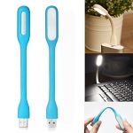 Mini USB LED Light Adjust Angle Portable Flexible Led Lamp with usb for power bank PC Laptop Notebook Computer keyboard outdoor Energy Saving Gift Night Book Reading Lamp - Blue