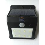 Motion Sensor LED Solar Light, 8 Bright LEDs Wireless Waterproof Outdoor Security Lighting, over 12 Hours Runtime and 30s Delay Time, with Auto Mode for Garden Yard Driveway, Black