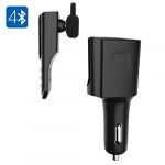 Portable bluetooth headset + car charger - bluetooth 4.0, handsfree, supports 2 bluetooth devices simultaneously