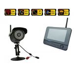  2.4Ghz Digital Wireless Home Surveillance Systems with 7 TFT Monitor integrated Video Recorder and 1CH 32PCS LED Weatherproof Night Vision Camera(IP66, 20 Meter Night Vision Range)