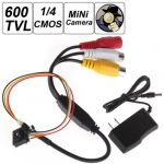 500 Mega Pixel Smallest Button Pinhole Spy Video Camera with 600TVL 1/4 HD Sensor Support Video and Audio Output TV Standard with 12V Power Adapter 500 Mega Pixel Smallest Button Pinhole Spy Video Camera with 600TVL 1/4 HD Sensor Support Video and Audio Output TV Standard with 12V Power Adapter