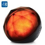  Color Ball Bluetooth Speaker - Micro SD Card Slot, 10 Hours Usage Time, Atmosphere Lighting, Bluetooth 3.0, Remote Control - Black