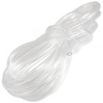 Aquarium 6M x 5mm Clear White Silicon Air Line Pond Pump Fish Tube Pipe