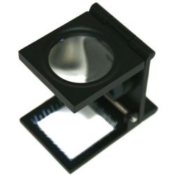 10X Matel Folding Magnifier Glass Lens with LEDs light