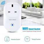AC100V-240V UK Plug Digital Remote Control WiFi Timer Socket Switch