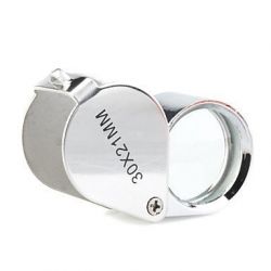 30x21mm Magnifier Glass Eye Lens for Jewelers Loupe, Map, Dictionary reading, Jeweller, Stamp, etc