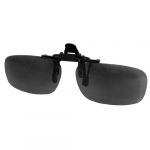 Unisex gray lens rectangle flip up driving sunglasses clip on polarized glasses