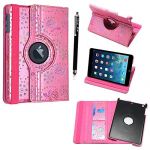 AMAZON KINDLE FIRE HD 7 TABLET PINK DIAMOND FLIP WITH BUILT IN MAGNET SLEEP/WAKE STANDBY BOOK FOLIO PU LEATHER CASE COVER POUCH +STYLUS