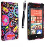 HTC Windows 8X Printed Gel Rubber Silicone Protection Case Skin Cover +Stylus (Dark Circle Jelly Fish) HTC Windows 8X Printed Gel Rubber Silicone Protection Case Skin Cover +Stylus (Dark Circle Jelly Fish)
