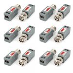 6Pairs CCTV Camera Cat5 UTP Passive BNC Video Balun Transceiver