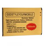 Gold Extended 3500mAh Extra High Capacity Battery for Samsung Galaxy Note 3 III N9005 N9000