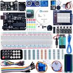 Elegoo UNO Project Super Starter Kit with Tutorial, 5V Relay, UNO R3, Power Supply Module, Servo Motor, Prototype Expansion Board, ect. for Arduino