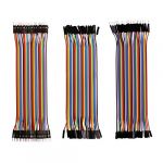 Elegoo 120pcs Multicolored Dupont Wire 40pin Male to Female, 40pin Male to Male, 40pin Female to Female Breadboard Jumper Wires Ribbon Cables Kit for arduino